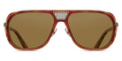 Matsuda® M3023-V2 MTD M3023-V2 Antique Gold/Matte Demi/Brown 55 - Antique Gold/Matte Demi / Brown Sunglasses