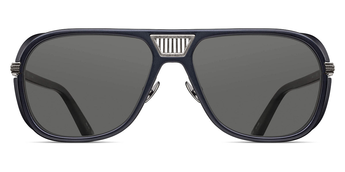 Matsuda® M3023-V2 MTD M3023-V2 Antique Silver/Matte Black/Grey 55 - Antique Silver/Matte Black / Grey Sunglasses