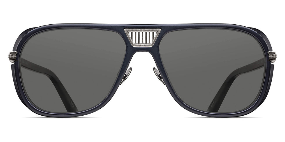 Matsuda® M3023-V2 MTD M3023-V2 Antique Silver/Matte Black/Grey 55 - Antique Silver/Matte Black / Grey Sunglasses