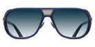Matsuda® M3023-V2 MTD M3023-V2 Antique Silver/Matte Navy/Blue Gradient 55 - Antique Silver/Matte Navy / Blue Gradient Sunglasses