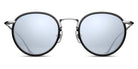 Matsuda® M3058 MTD M3058 Brushed Silver/Matte Black/Silver Mirror 48 - Brushed Silver/Matte Black / Silver Mirror Sunglasses
