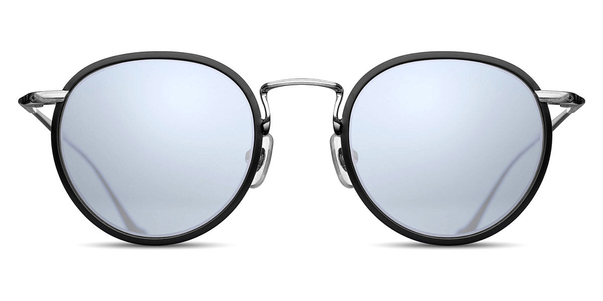 Matsuda® M3058 MTD M3058 Brushed Silver/Matte Black/Silver Mirror 48 - Brushed Silver/Matte Black / Silver Mirror Sunglasses