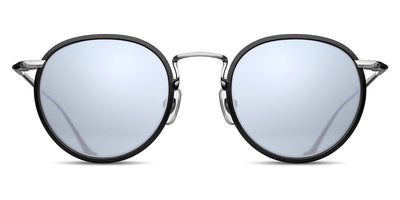 Matsuda® M3058 MTD M3058 Brushed Silver/Matte Black/Silver Mirror 48 - Brushed Silver/Matte Black / Silver Mirror Sunglasses
