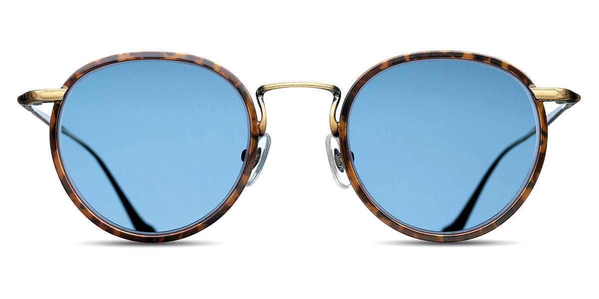 Matsuda® M3058 MTD M3058 Shiny Antique Gold/Cobalt Blue 48 - Shiny Antique Gold / Cobalt Blue Sunglasses
