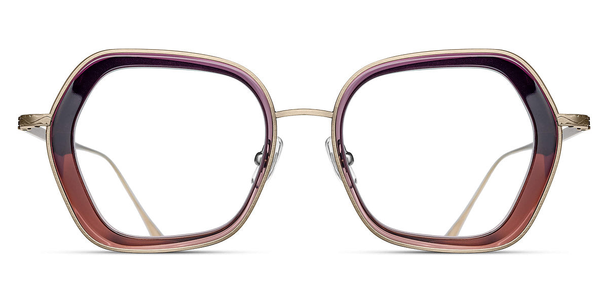 Matsuda® M3074 OPH MTD M3074 LAVENDER 49 - Lavender / Antique Gold Eyeglasses