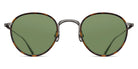 Matsuda® M3085-I MTD M3085-I Antique Silver/Tortoise/Sage Green 47 - Antique Silver/Tortoise / Sage Green Sunglasses