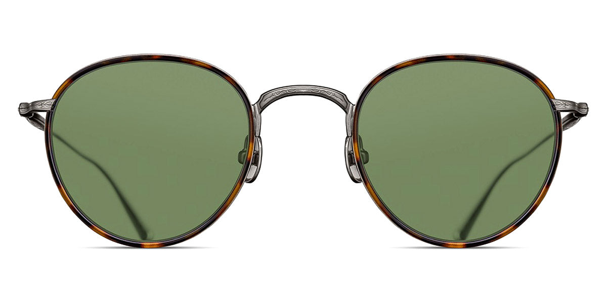 Matsuda® M3085-I MTD M3085-I Antique Silver/Tortoise/Sage Green 47 - Antique Silver/Tortoise / Sage Green Sunglasses