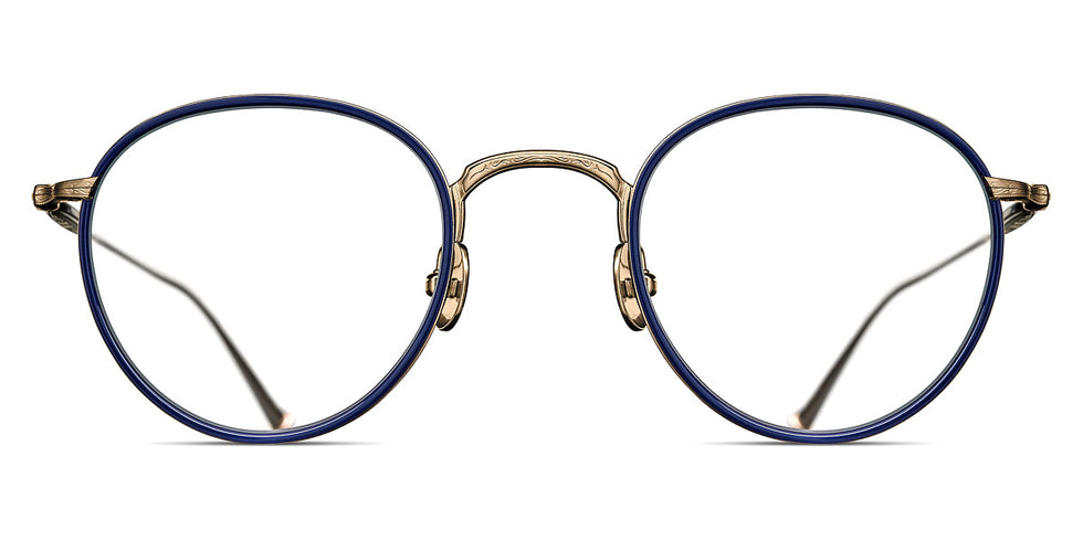 Matsuda® M3085-I MTD M3085-I Brushed Gold/Navy 47 - Brushed Gold/Navy Eyeglasses