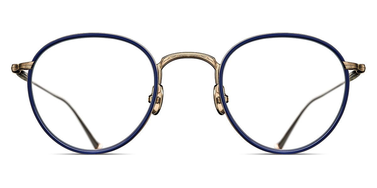 Matsuda® M3085-I MTD M3085-I Brushed Gold/Navy 47 - Brushed Gold/Navy Eyeglasses