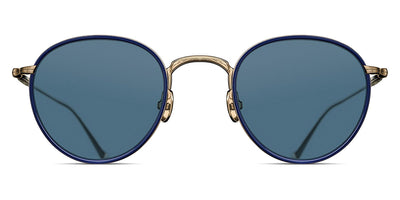 Matsuda® M3085-I MTD M3085-I Brushed Gold/Navy/Blue Grey 47 - Brushed Gold/Navy / Blue Grey Sunglasses