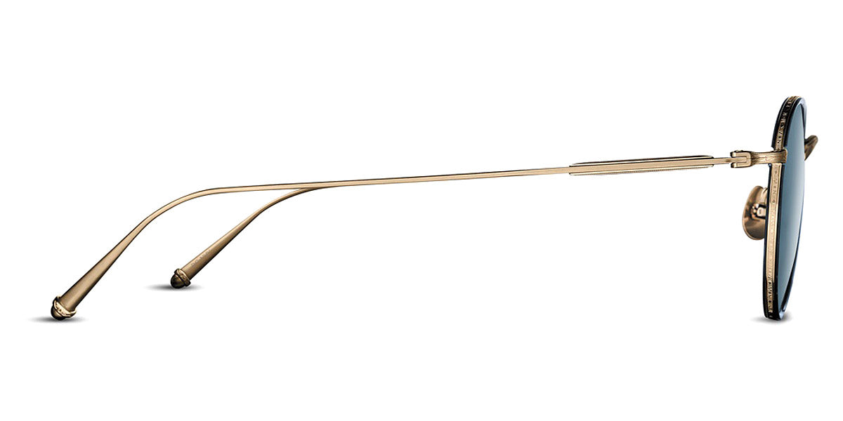 Matsuda® M3085-I MTD M3085-I Brushed Gold/Navy/Blue Grey 47 - Brushed Gold/Navy / Blue Grey Sunglasses