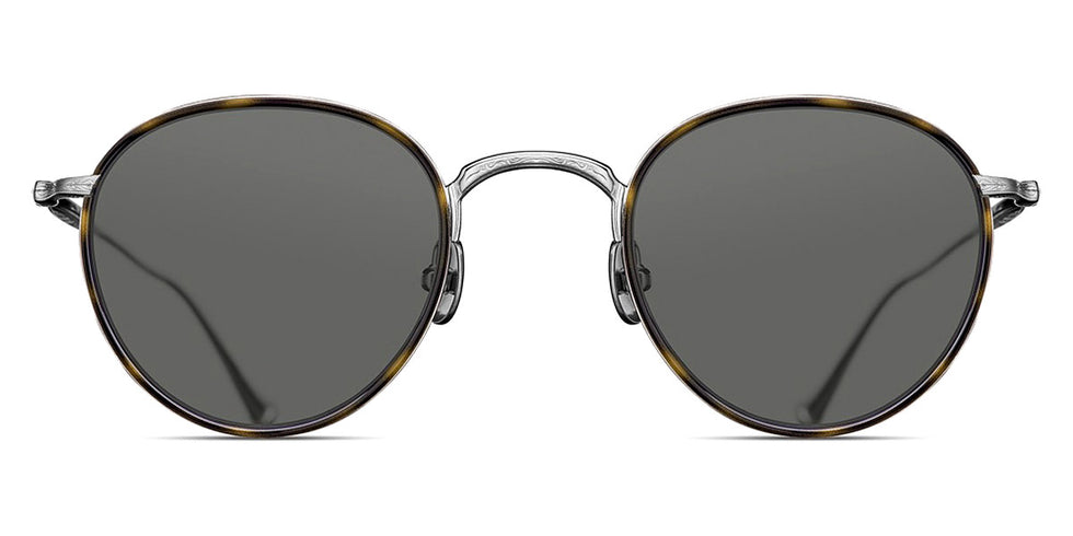 Matsuda® M3085-I MTD M3085-I Brushed Silver/Khaki Tortoise/Grey 47 - Brushed Silver/Khaki Tortoise / Grey Sunglasses