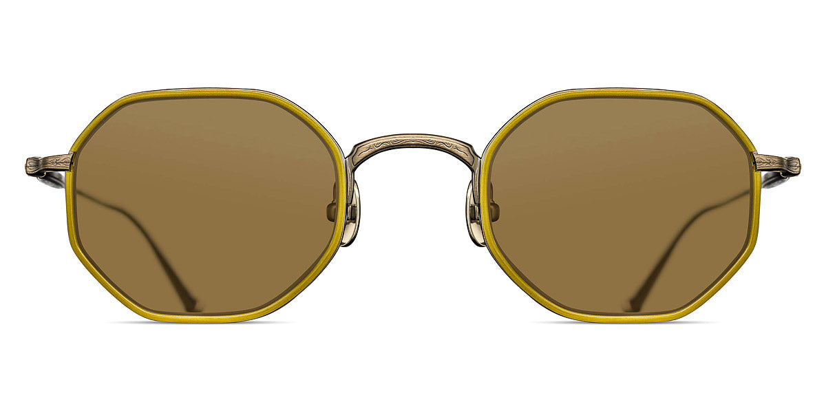 Matsuda® M3086-I MTD M3086-I Antique Gold/Yellow/Brown 45 - Antique Gold/Yellow / Brown Sunglasses