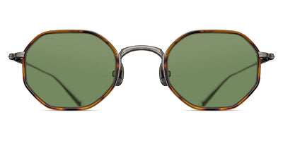 Matsuda® M3086-I MTD M3086-I Antique Silver/Tortoise/Sage Green 45 - Antique Silver/Tortoise / Sage Green Sunglasses