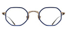 Matsuda® M3086-I MTD M3086-I Brushed Gold/Navy 45 - Brushed Gold/Navy Eyeglasses