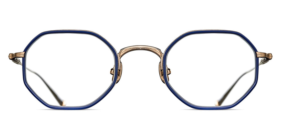 Matsuda® M3086-I MTD M3086-I Brushed Gold/Navy 45 - Brushed Gold/Navy Eyeglasses