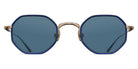 Matsuda® M3086-I MTD M3086-I Brushed Gold/Navy/Blue Grey 45 - Brushed Gold/Navy / Blue Grey Sunglasses