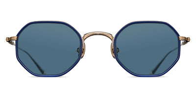 Matsuda® M3086-I MTD M3086-I Brushed Gold/Navy/Blue Grey 45 - Brushed Gold/Navy / Blue Grey Sunglasses