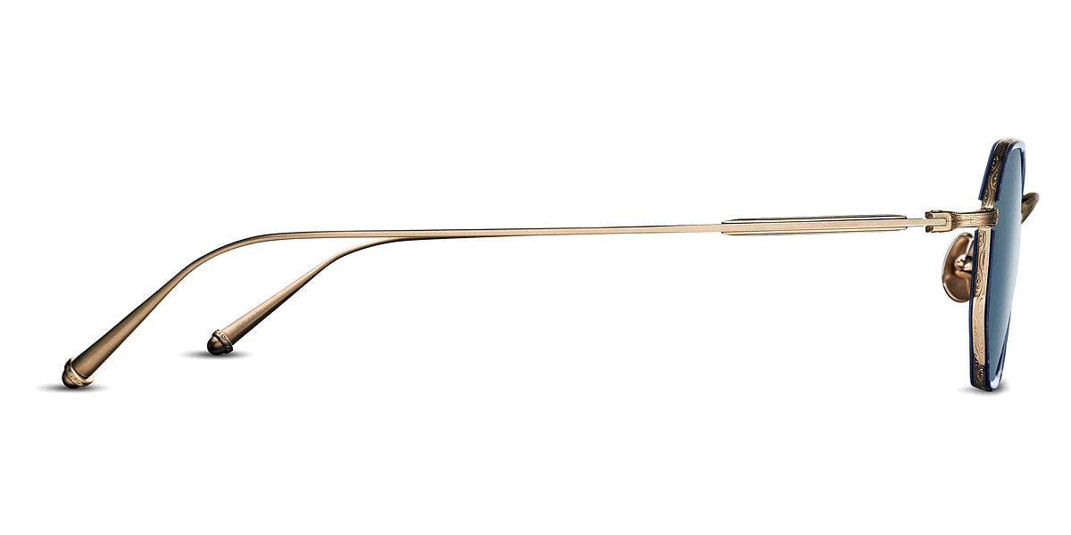 Matsuda® M3086-I MTD M3086-I Brushed Gold/Navy/Blue Grey 45 - Brushed Gold/Navy / Blue Grey Sunglasses