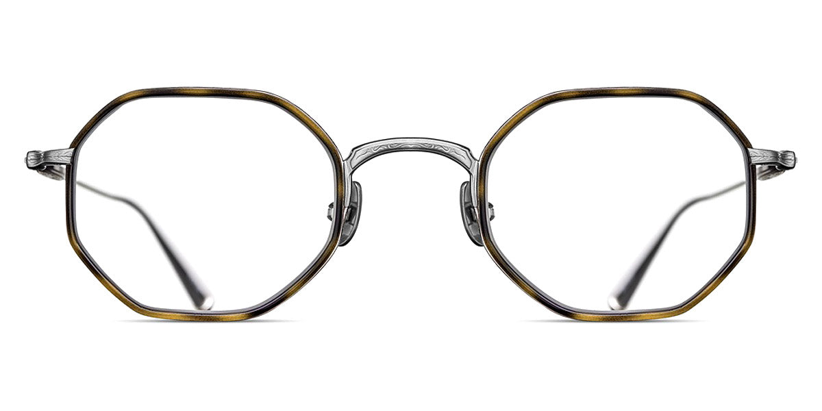 Matsuda® M3086-I MTD M3086-I Brushed Silver/Khaki Tortoise 45 - Brushed Silver/Khaki Tortoise Eyeglasses