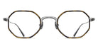 Matsuda® M3086-I MTD M3086-I Brushed Silver/Khaki Tortoise 45 - Brushed Silver/Khaki Tortoise Eyeglasses