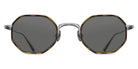 Matsuda® M3086-I MTD M3086-I Brushed Silver/Khaki Tortoise/Grey 45 - Brushed Silver/Khaki Tortoise / Grey Sunglasses