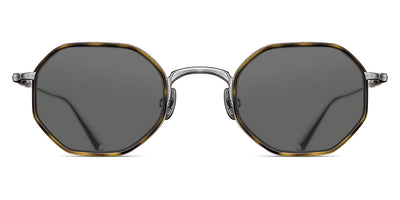 Matsuda® M3086-I MTD M3086-I Brushed Silver/Khaki Tortoise/Grey 45 - Brushed Silver/Khaki Tortoise / Grey Sunglasses