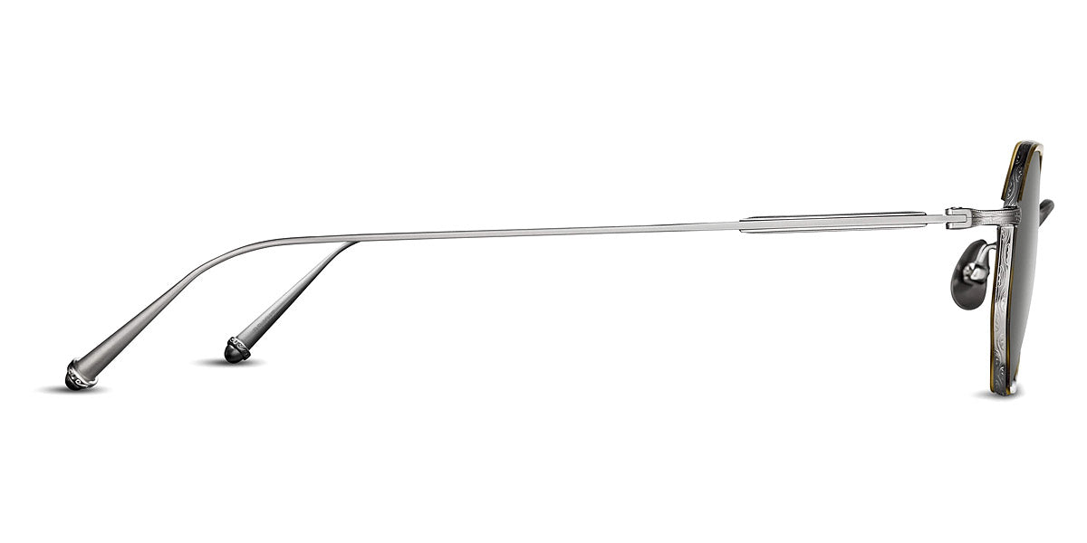 Matsuda® M3086-I MTD M3086-I Brushed Silver/Khaki Tortoise/Grey 45 - Brushed Silver/Khaki Tortoise / Grey Sunglasses