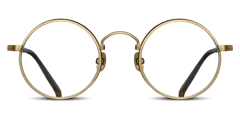 Matsuda® M3100 MTD M3100 Antique Gold/Dark Brown 47 - Antique Gold/Dark Brown Eyeglasses
