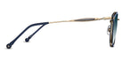 Matsuda® M3114 MTD M3114 Brushed Gold/Navy/Blue Gradient 50 - Brushed Gold/Navy / Blue Gradient Sunglasses