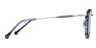 Matsuda® M3114 MTD M3114 Brushed Silver/Blue Demi/Cobalt Blue 50 - Brushed Silver/Blue Demi / Cobalt Blue Sunglasses
