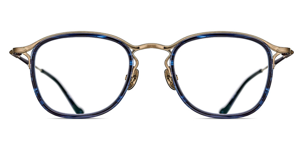 Matsuda® M3118 MTD M3118 Blue Demi/Brushed Gold 48 - Blue Demi / Brushed Gold Eyeglasses
