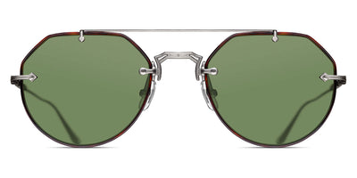 Matsuda® M3121 MTD M3121 Dark Tortoise/Antique Silver / Sage Green 53 - Dark Tortoise/Antique Silver / Sage Green Sunglasses
