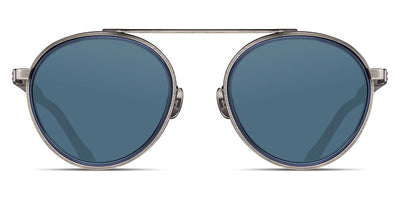 Matsuda® M3125 MTD M3125 Antique Silver/Navy / Blue Gray 49 - Antique Silver/Navy / Blue Gray Sunglasses