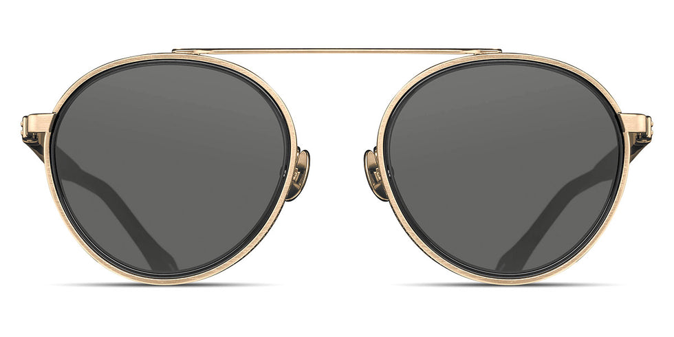 Matsuda® M3125 MTD M3125 Brushed Gold/Black/Gray 49 - Brushed Gold/Black / Gray Sunglasses
