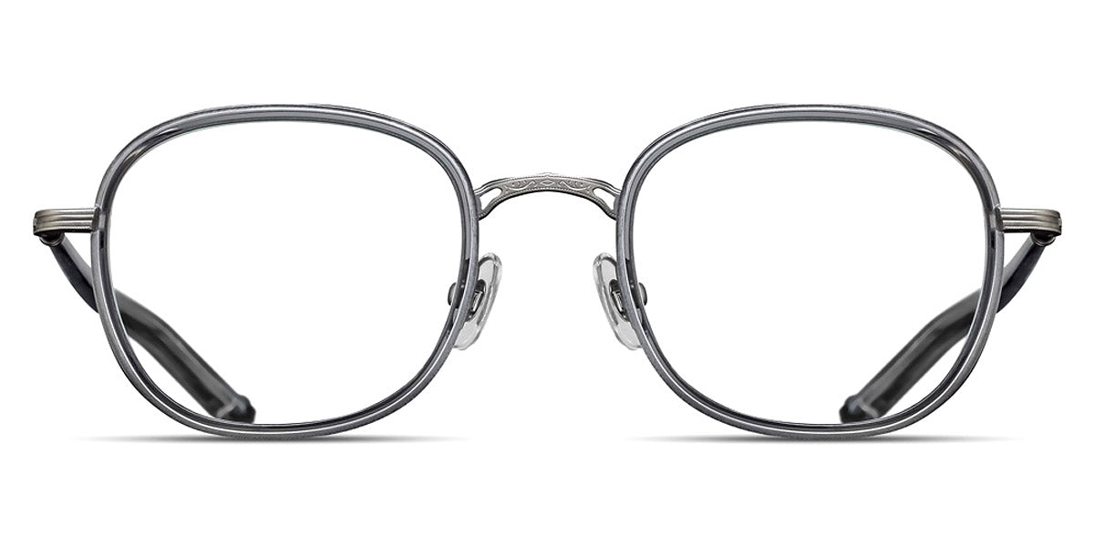 Matsuda® M3126 MTD M3126 Antique Silver/Grey Crystal 49 - Antique Silver / Grey Crystal Eyeglasses