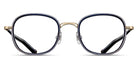 Matsuda® M3126 MTD M3126 Brushed Gold/Dark Navy Crystal 49 - Brushed Gold / Dark Navy Crystal Eyeglasses
