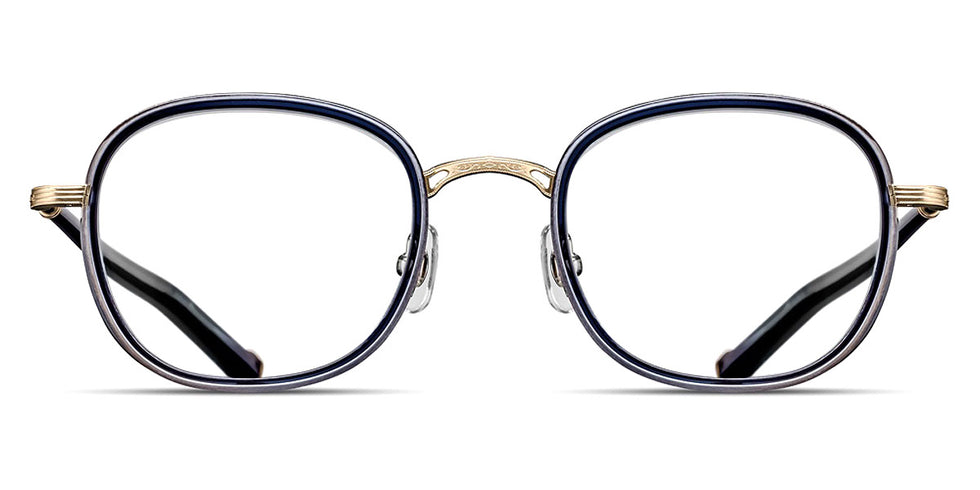 Matsuda® M3126 MTD M3126 Brushed Gold/Dark Navy Crystal 49 - Brushed Gold / Dark Navy Crystal Eyeglasses