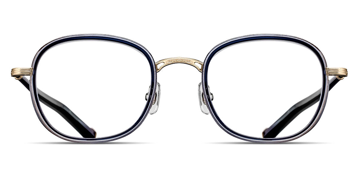 Matsuda® M3126 MTD M3126 Brushed Gold/Dark Navy Crystal 49 - Brushed Gold / Dark Navy Crystal Eyeglasses