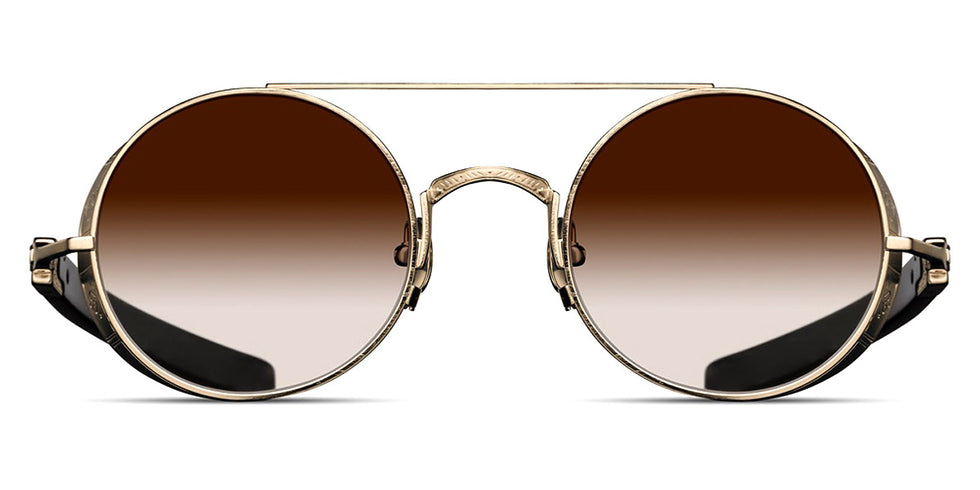 Matsuda® M3128 MTD M3128 Brushed Gold/Black/Brown Gradient 48 - Brushed Gold/Black / Brown Gradient Sunglasses