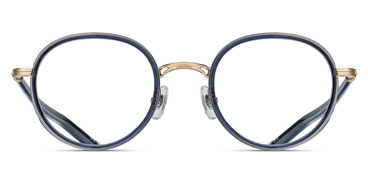 Matsuda® M3134 OPH MTD M3134 BRUSHED GOLD - Brushed Gold / Dark Navy Crystal Eyeglasses