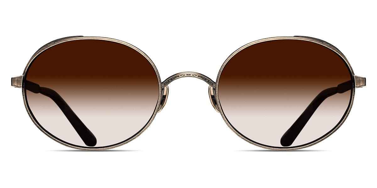 Matsuda® M3137 MTD M3137 Antique Gold/Orange Lacquer/Brown Gradient 51 - Antique Gold/Orange Lacquer / Brown Gradient Sunglasses