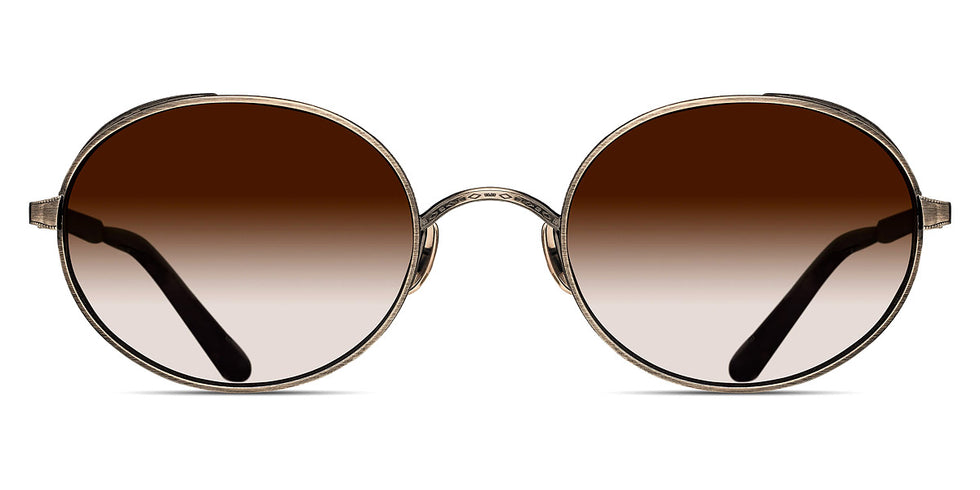 Matsuda® M3137 MTD M3137 Antique Gold/Orange Lacquer/Brown Gradient 51 - Antique Gold/Orange Lacquer / Brown Gradient Sunglasses