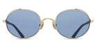 Matsuda® M3137 MTD M3139 Brushed Gold/Navy Lacquer/Cobalt Blue 51 - Brushed Gold/Navy Lacquer / Cobalt Blue Sunglasses