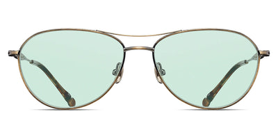 Matsuda® M3139 MTD M3139 Antique Gold/Cafe Green 57 - Antique Gold / Cafe Green Sunglasses
