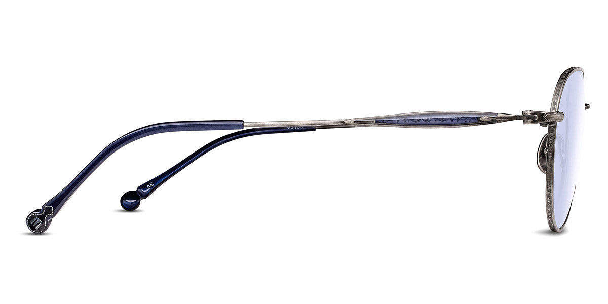 Matsuda® M3139 MTD M3139 Antique Silver/Cafe Blue 57 - Antique Silver / Cafe Blue Sunglasses