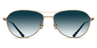 Matsuda® M3139 MTD M3139 Brushed Gold/Blue Gradien 57 - Brushed Gold / Blue Gradien Sunglasses