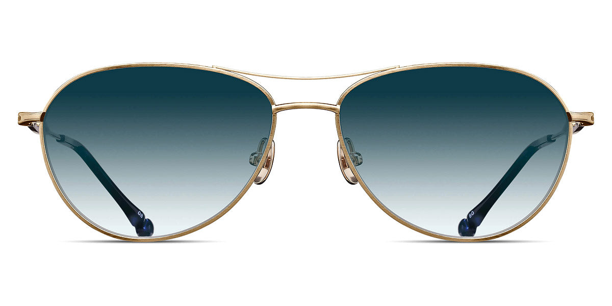 Matsuda® M3139 MTD M3139 Brushed Gold/Blue Gradien 57 - Brushed Gold / Blue Gradien Sunglasses