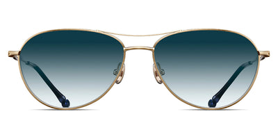 Matsuda® M3139 MTD M3139 Brushed Gold/Blue Gradien 57 - Brushed Gold / Blue Gradien Sunglasses