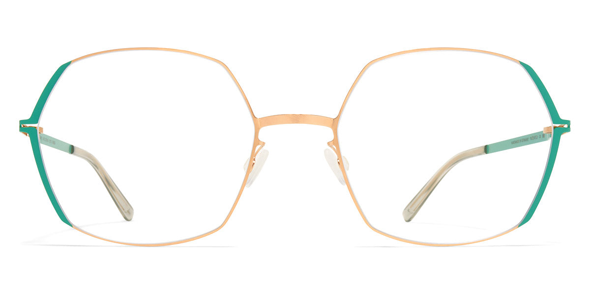 Mykita® MAJVI MYK MAJVI Champagne Gold/Jade Green 54 - Champagne Gold/Jade Green Eyeglasses